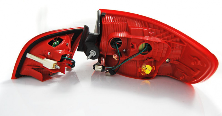 LED Upgrade Design Rückleuchten für Audi A3 8P Sportback 04-08 rot/rauch